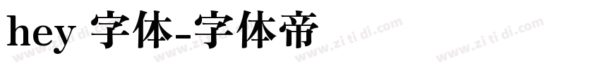 hey 字体字体转换